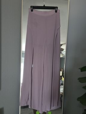 Lilac  Front Slit Pants